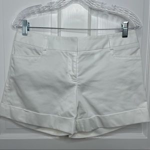 Express Mid Rise White Shorts Size 4